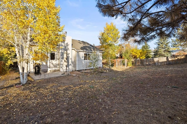 view of yard featuring a patio