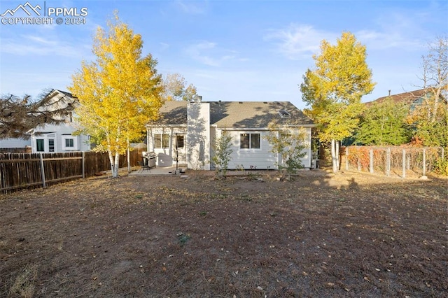 view of rear view of property