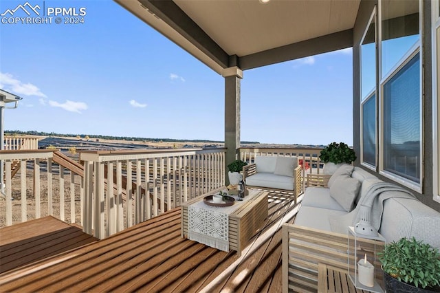 balcony featuring outdoor lounge area