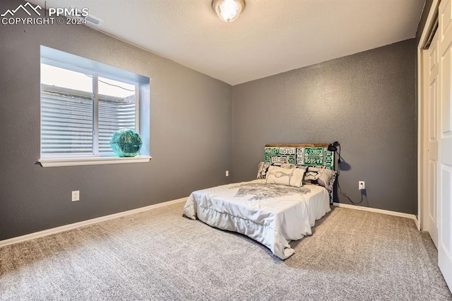 bedroom featuring carpet floors