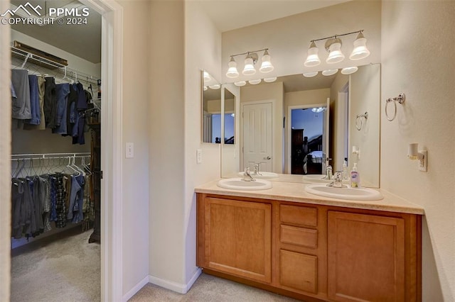 bathroom with vanity