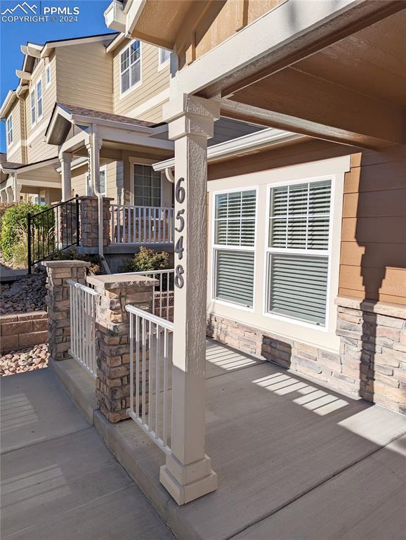 exterior space with covered porch