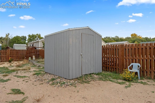 view of outdoor structure