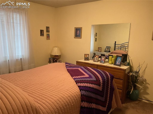 bedroom featuring carpet flooring