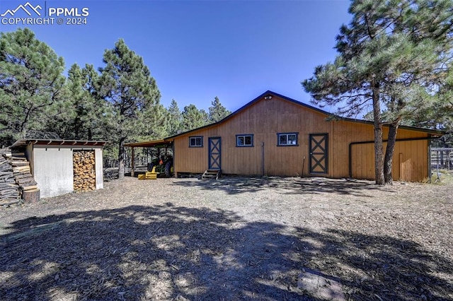 view of outbuilding