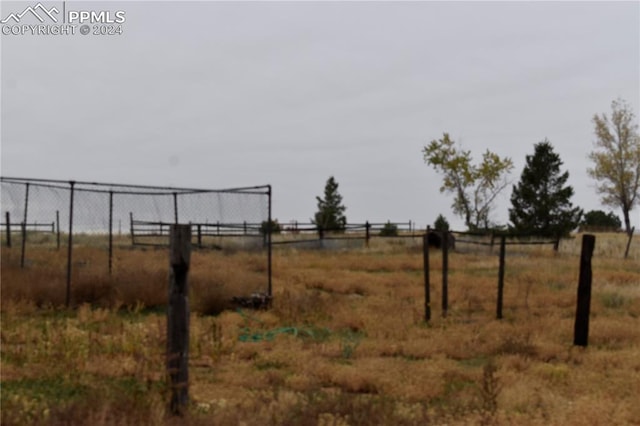 view of yard featuring a rural view