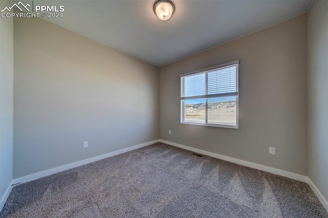 empty room featuring carpet floors