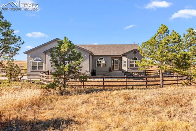 view of ranch-style home