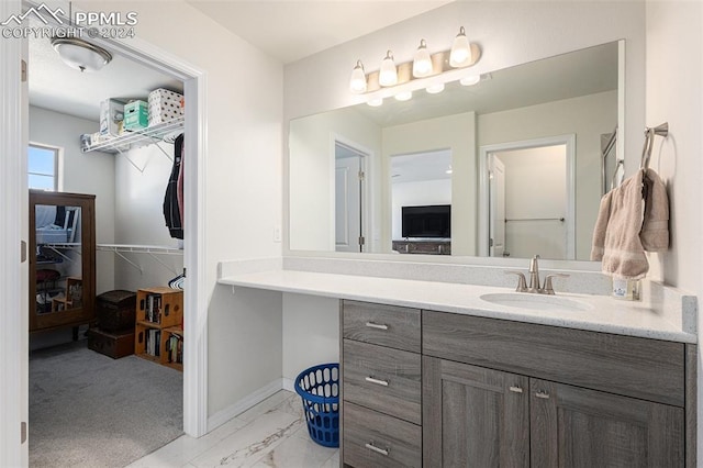 bathroom featuring vanity