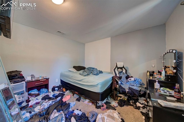 bedroom with carpet floors