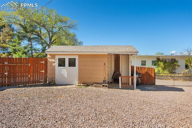 view of outbuilding