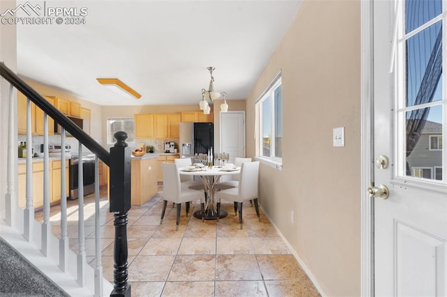 view of dining room