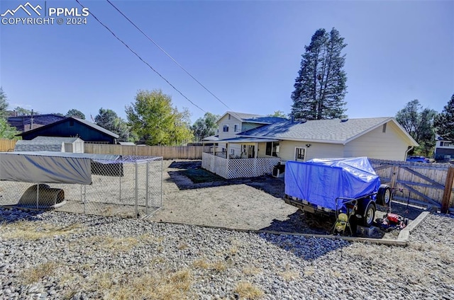 view of rear view of property