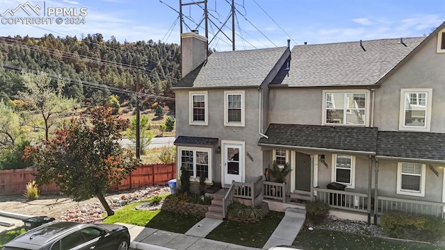 view of front of house with a porch