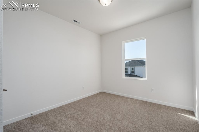 view of carpeted empty room