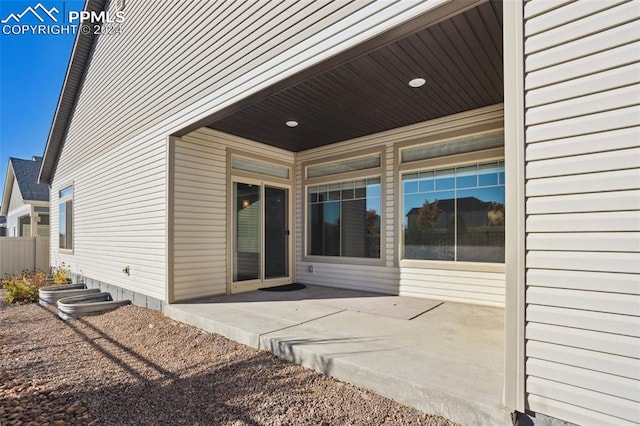 exterior space with a patio area