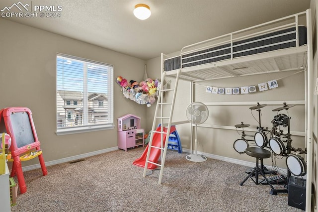 bedroom featuring carpet flooring