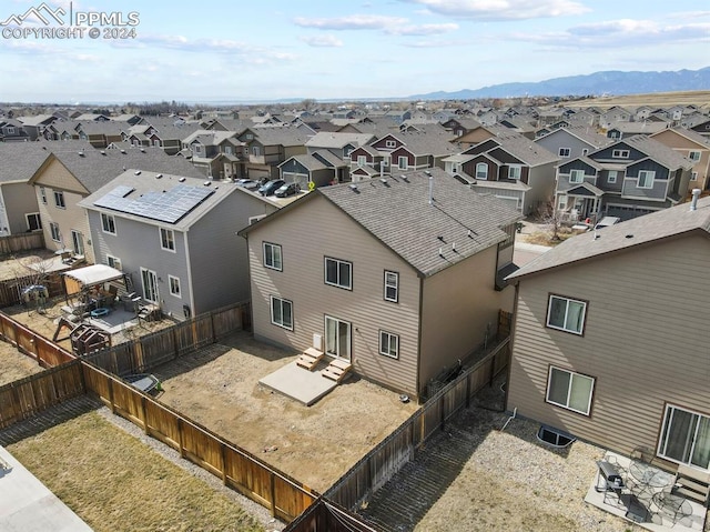 exterior space with a mountain view