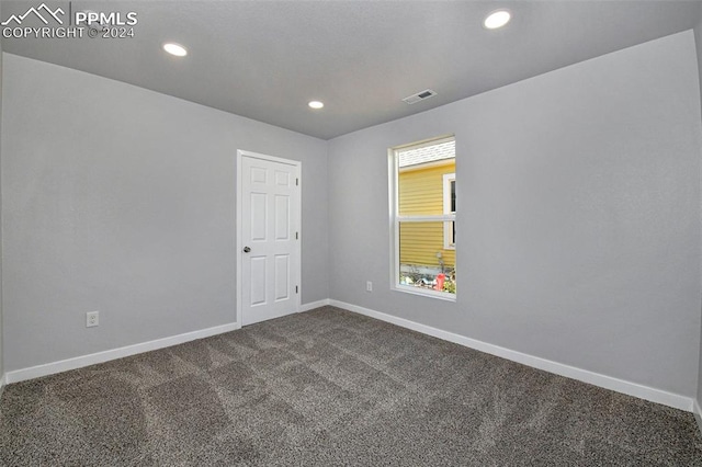 view of carpeted empty room