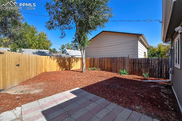 view of yard featuring a patio area