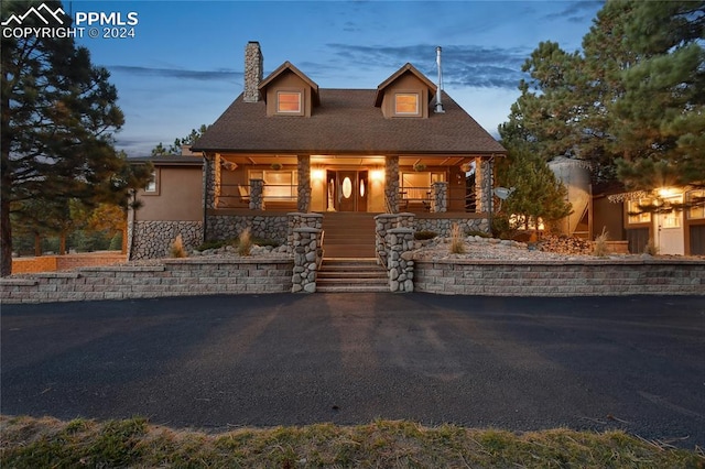 view of front of house featuring a porch