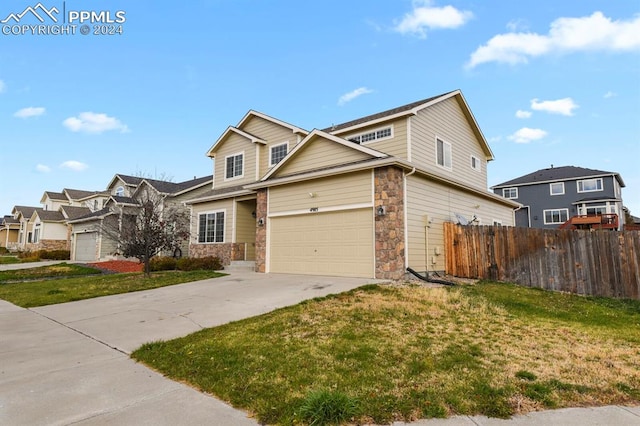 view of front of house featuring a front yard