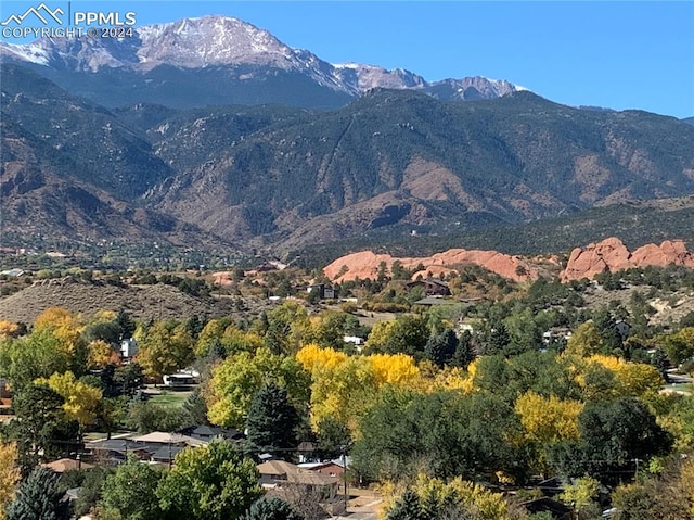 view of mountain feature