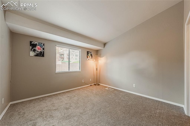 view of carpeted empty room