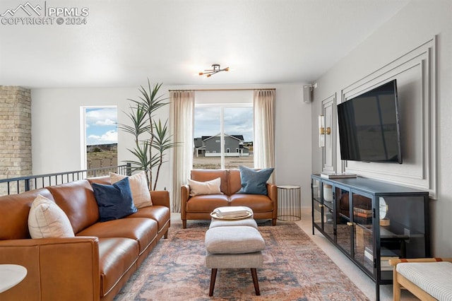 living room with a wealth of natural light