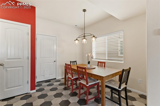 2616 Gilpin Ave, Colorado Springs, CO 80910 - dining room with tile patterned floors and baseboards