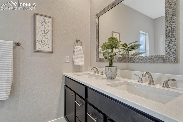 bathroom with vanity