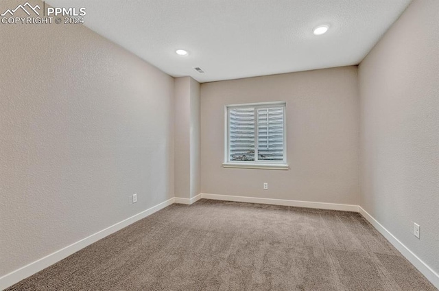 view of carpeted empty room