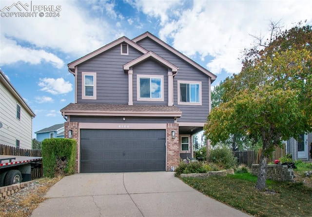 view of front of home featuring a garage