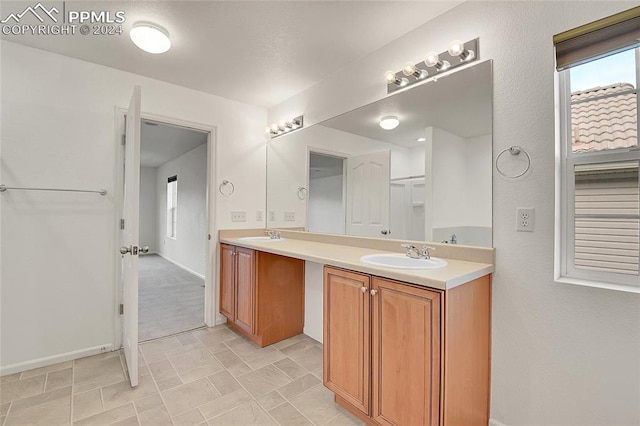 bathroom with vanity