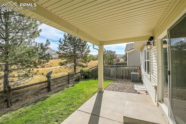 view of patio / terrace with cooling unit