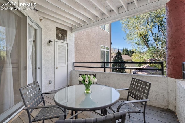175 W Cheyenne Rd Unit 214, Colorado Springs, CO 80906 - balcony featuring outdoor dining area