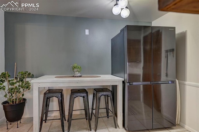 interior space with tile patterned flooring