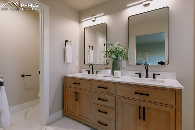 bathroom featuring vanity