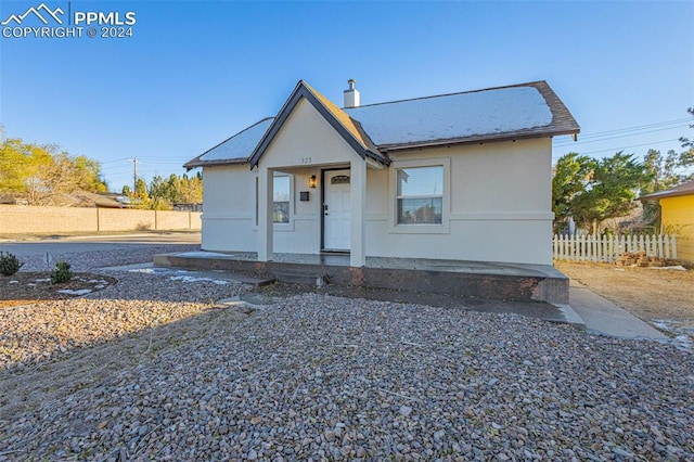 view of bungalow