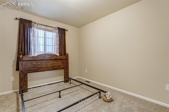 unfurnished room with carpet floors