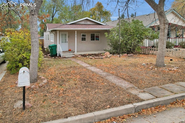 bungalow featuring a porch