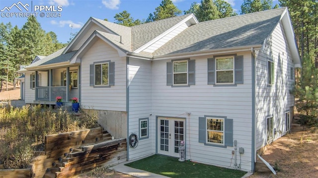 view of rear view of property