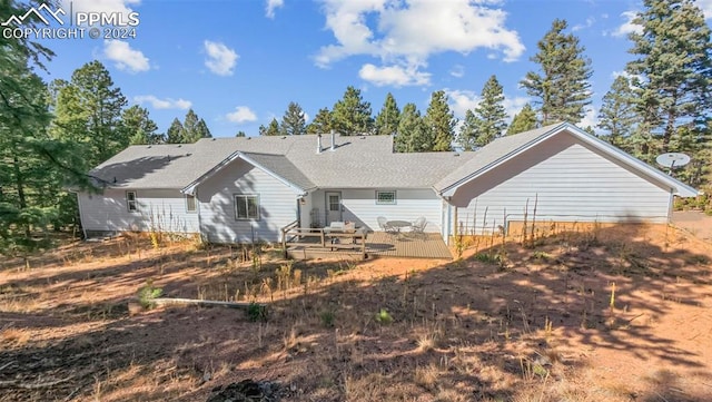 view of rear view of property