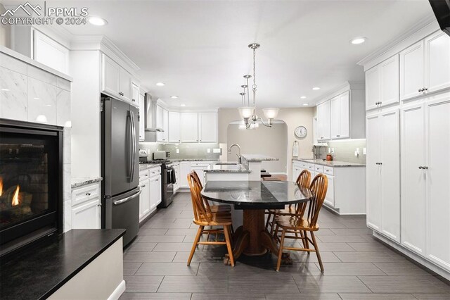 dining room featuring sink