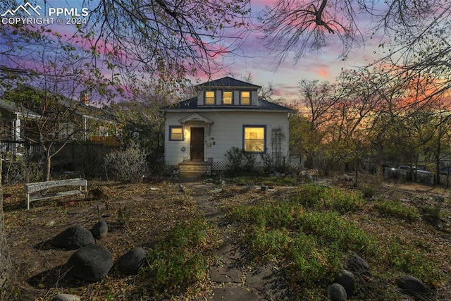 view of front of home