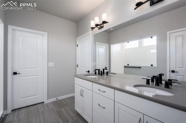 bathroom featuring vanity