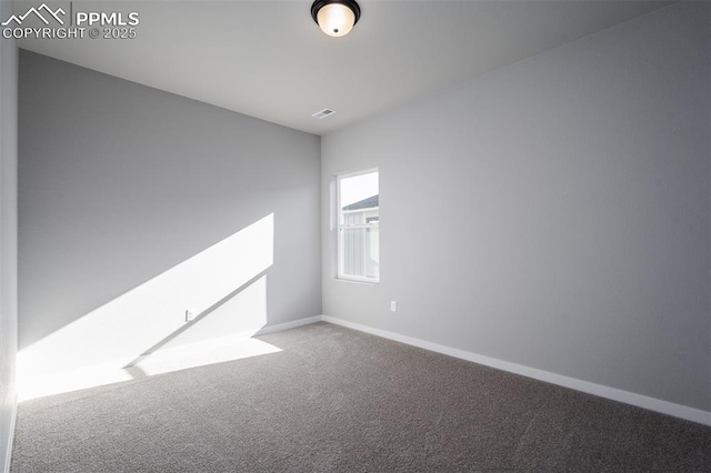 view of carpeted empty room