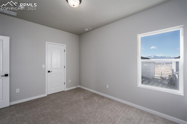 carpeted empty room with a wealth of natural light