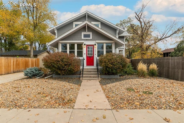 view of bungalow-style house