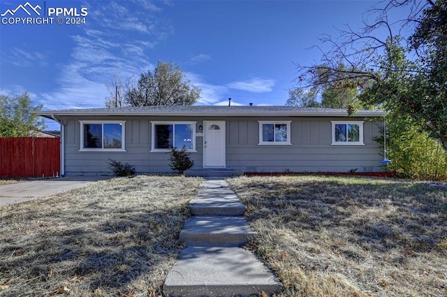 view of ranch-style house